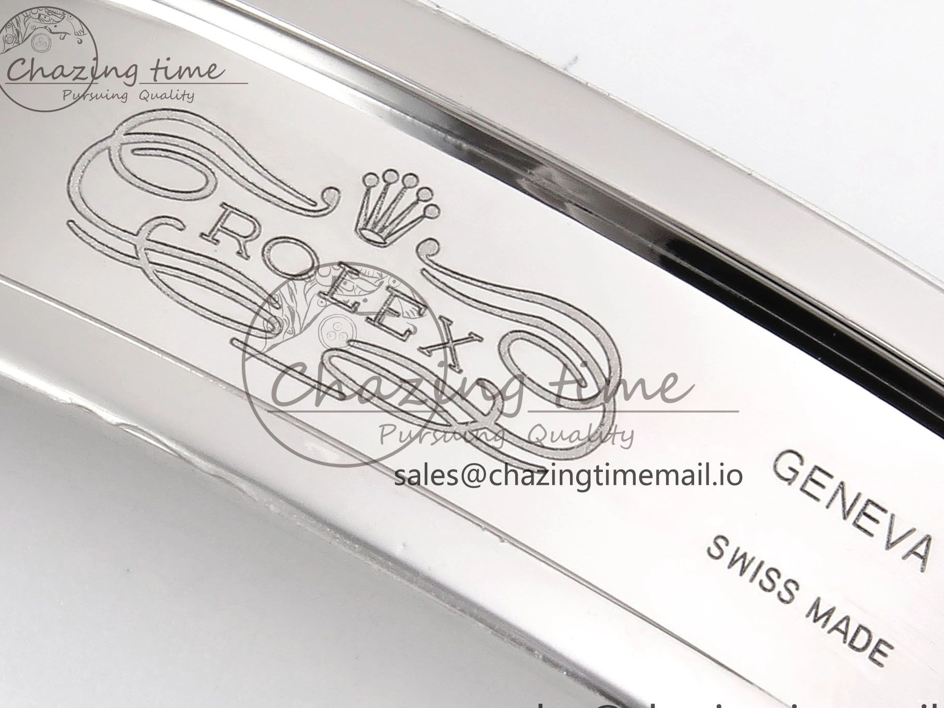 MiroTime 0131 GoodFit DateJust 41 126334 EWEF Best Edition Gray Dial Green Roman on Oyster Bracelet A 1054